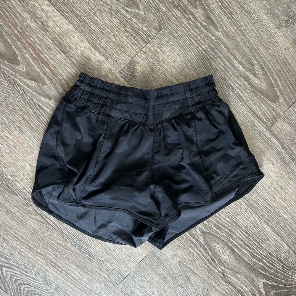 Lululemon black camo shorts